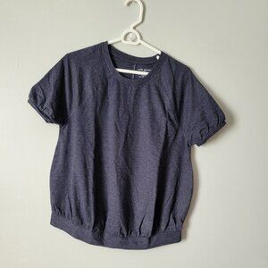 Lane Bryant Women's Shirt Gray 26/28 4X Comfy Stretch Activewear T-Shirt NWT